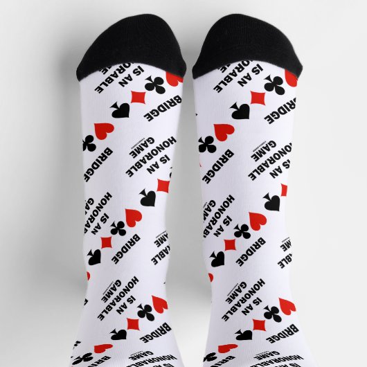 ブリッジは名誉あるゲーム4枚のカードスーツだ ソックス (上部)