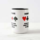 ブリッジは君が取り組まなければならないゲ考えームだ ツートーンマグカップ (中央)