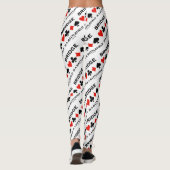 ブリッジは戦場の4枚のカードスーツ レギンス (裏面)