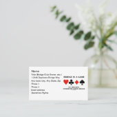 ブリッジは特定のコミュニケーションルールのゲームである 名刺 (スタンド正面)