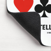 ブリッジは知的なゲームである（4つのカードスーツ） マウスパッド (コーナー)