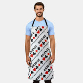 ブリッジは知的なゲーム4枚のカードスーツである エプロン (着用した状態)