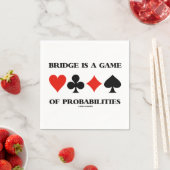 ブリッジは確率カードスーツのゲームである スタンダードカクテルナプキン (インサイチュ)
