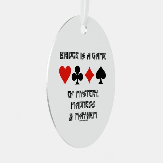 ブリッジは謎の狂気とメイヘムのゲームである メタルオーナメント (正面右)