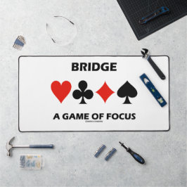 ブリッジは集中力のゲーム デスクマット