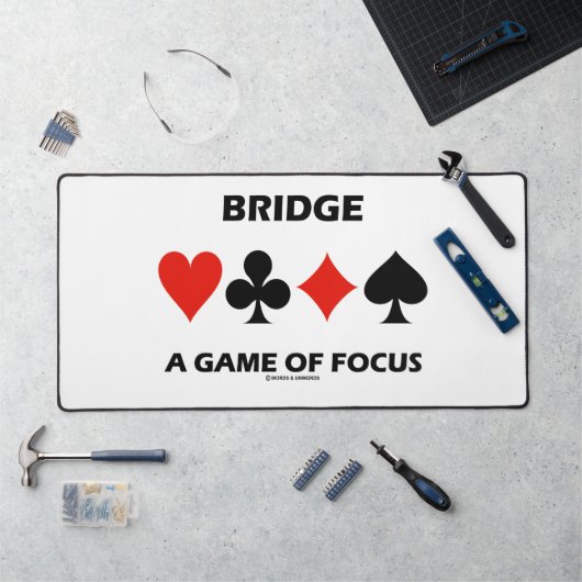 ブリッジは集中力のゲーム デスクマット (ワークステーション)