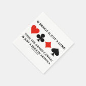 ブリッジもしはゲームのグランドキャニオン4枚のカードだ スタンダードカクテルナプキン (角)