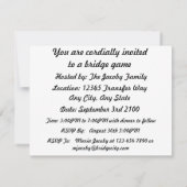 ブリッジをプレイしよう それは精神的なバレエの形 招待状 (裏面)