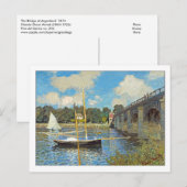 ブリッジアットアルジェンティーユバイクロード・モネ ポストカード (正面/裏面)