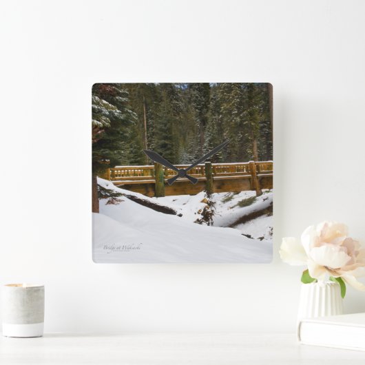 ブリッジアットウクサチ スクエア壁時計 (ホーム)