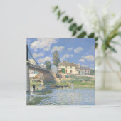 ブリッジアットヴィレヌーbyシズリー印象派絵を描 サンキューカード (スタンド正面)