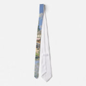 ブリッジアットヴィレヌーbyシズリー印象派絵を描 ネクタイ (裏面)