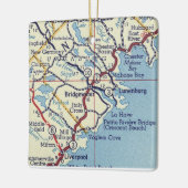 ブリッジウォーターNSヴィンテージマップ セラミックオーナメント (左)