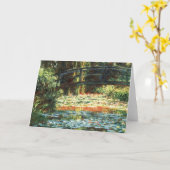 ブリッジオーバー《植物》スイレンポンドバイクロードモネ カード (黄色い花)