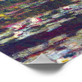 ブリッジオーバー《植物》スイレンポンドバイクロードモネ ポスター (角)