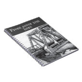 ブリッジオールドペンシラートモノクローム ノートブック (右側)