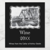 ブリッジオールドペンシラートモノクローム ワインラベル (シングルラベル)