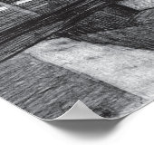 ブリッジオールドペンシルスケッチ ポスター (角)