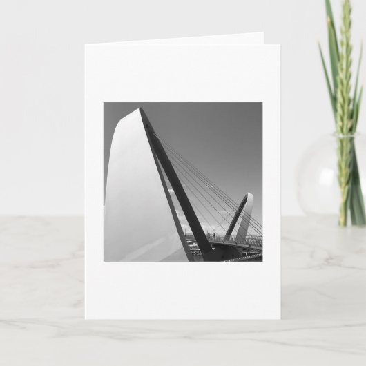 ブリッジカードの白黒の写真 カード (正面)