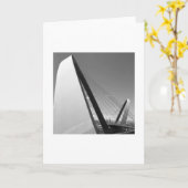 ブリッジカードの白黒の写真 カード (黄色い花)