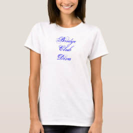ブリッジクラブディバパープルスクリプト Tシャツ