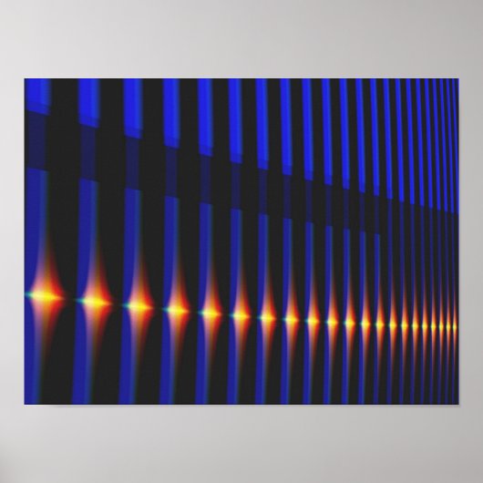 ブリッジクール抽象芸術素晴らしフラクタルアート ポスター (正面)