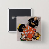 ブリッジゲームバイノーマンロックウェル 缶バッジ (正面&裏面)