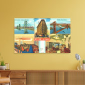 ブリッジスの眺め、インテリアショーの風景 キャンバスプリント (インサイチュ (リビング))