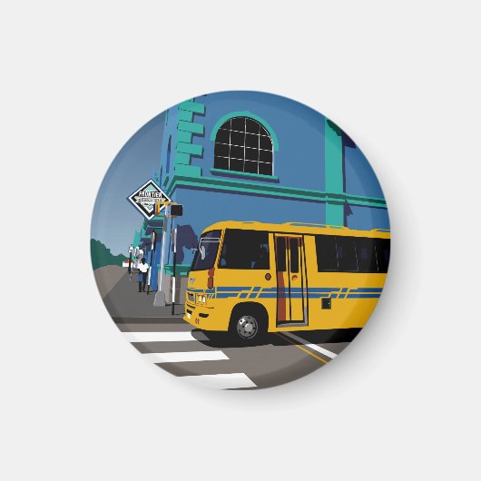 ブリッジタウンバルバドスマグネット マグネット (正面)