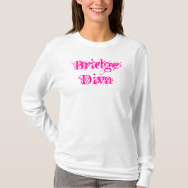 ブリッジディーバトレンディーピンクスクリプト Tシャツ