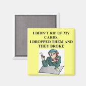 ブリッジトランプのポーカーカードプレイヤーゲームデザイン マグネット (正面/裏面)