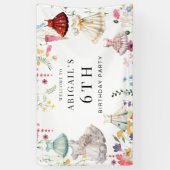 ブリッジトン テーマの女の子のドレスアップ誕生日パーティー 横断幕 (縦)