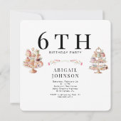 ブリッジトン テーマの女の子のドレスアップ II 誕生日パーティー 招待状 (裏面)