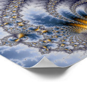 ブリッジネットワーク – Mandelbrot Fractal Art ポスター (角)