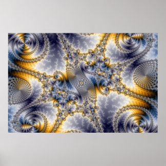 ブリッジネットワーク – Mandelbrot Fractal Art ポスター