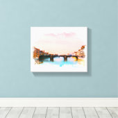 **ブリッジフィレンツェフィレンツェItaly AP12 イタリアン キャンバスプリント (インサイチュ (ウッドフロア))