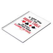 ブリッジプレおもしろいーヤー引用文の悪い日At Bridge Table ノートブック (左側)