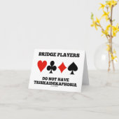 ブリッジプレーヤーはトリスカイデカポビアを持たない カード (黄色い花)