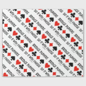 ブリッジプレーヤーは、4枚のカードスーツを使ってこれを実現 ラッピングペーパー (フラット)