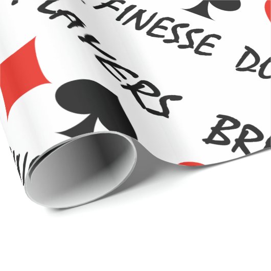 ブリッジプレーヤーは、4枚のカードスーツを使ってこれを実現 ラッピングペーパー (ロールコーナー)