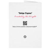 ブリッジプレーヤーカード (裏面)