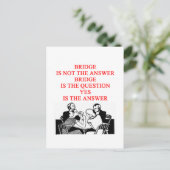 ブリッジプレーヤーデザイン ポストカード (スタンド正面)