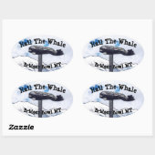 ブリッジボウルのホエールシール 楕円形シール (シート)