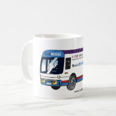 ブリッジポートの公共図書館の移動図書館のマグ コーヒーマグカップ (正面左)