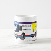 ブリッジポートの公共図書館の移動図書館のマグ コーヒーマグカップ (中央)