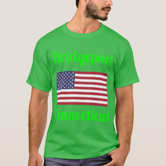 ブリッジポートコネチカットスタイリッシュプリント Tシャツ