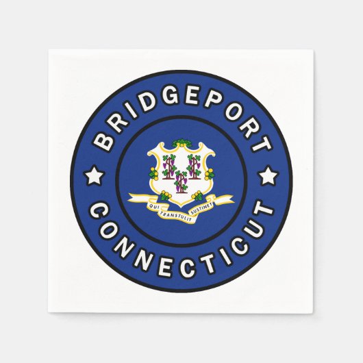 ブリッジポートコネチカット スタンダードカクテルナプキン (正面)