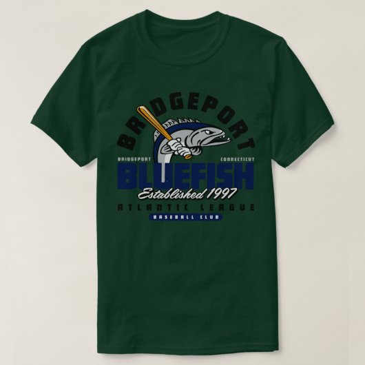 ブリッジポートブルーフィッシュ Tシャツ (デザイン正面)