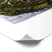 ブリッジポートCTパノラママップ – 1875 ポスター (角)