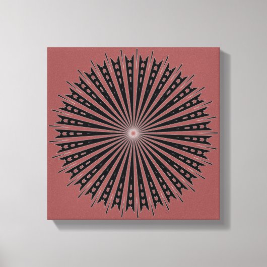 ブリッジ付き円 キャンバスプリント (正面)